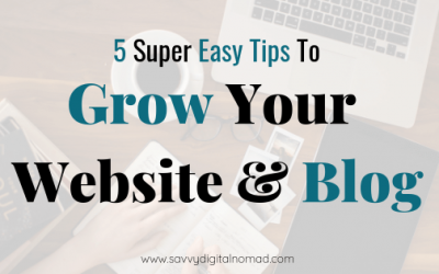 5 Super Easy Tips To Grow Your Web Traffic